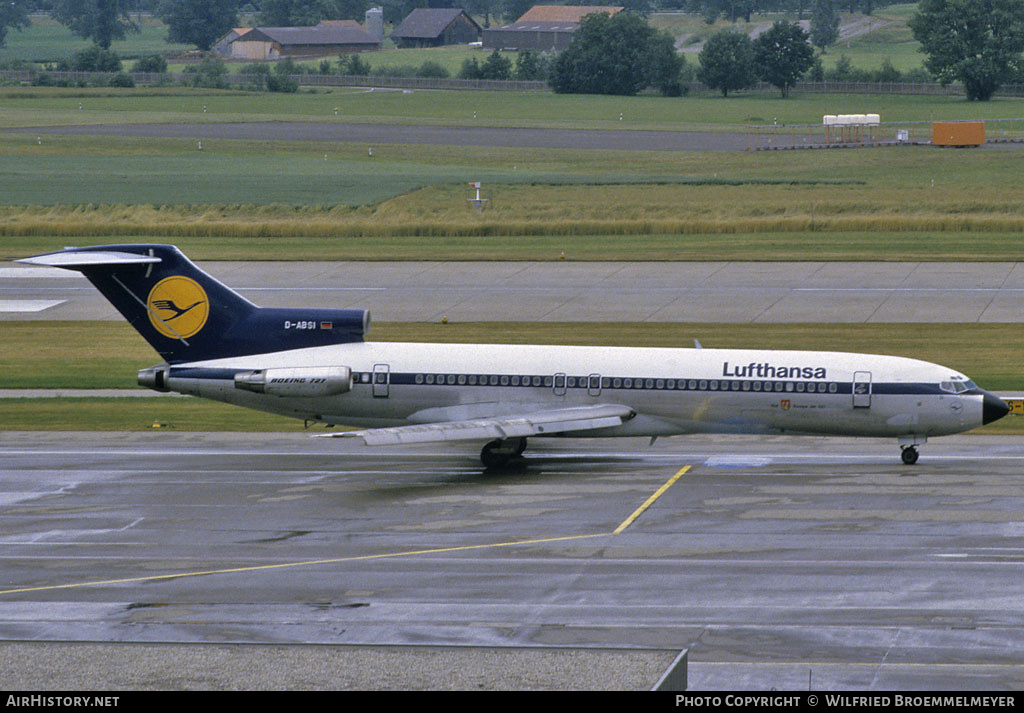 Aircraft Photo of D-ABSI | Boeing 727-230/Adv | Lufthansa | AirHistory.net #513740