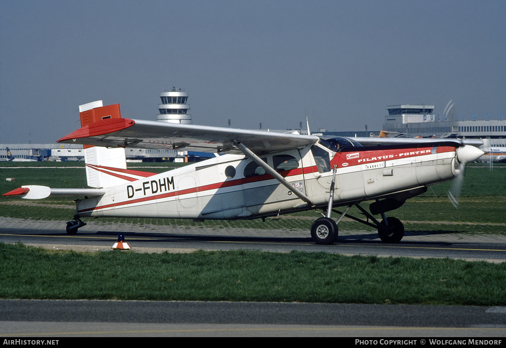 Aircraft Photo of D-FDHM | Pilatus PC-6/C1-H2 Turbo Porter | AirHistory.net #513830