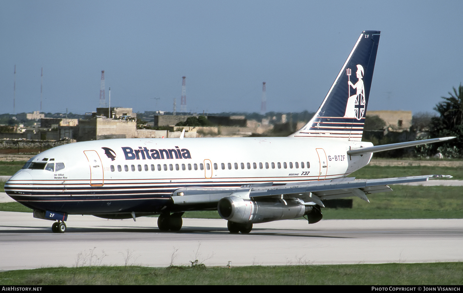 Aircraft Photo of G-BTZF | Boeing 737-204/Adv | Britannia Airways | AirHistory.net #513843