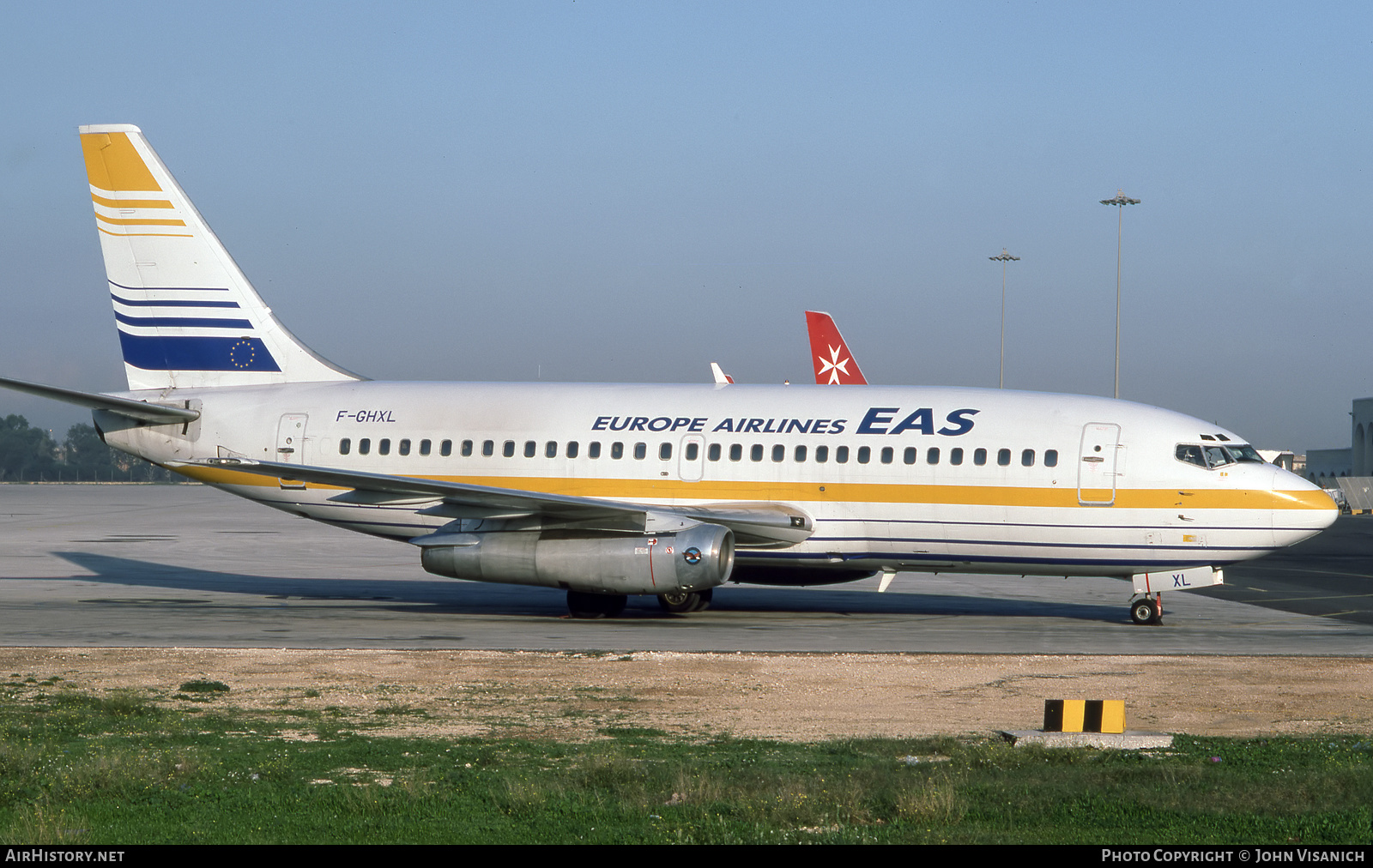 Aircraft Photo of F-GHXL | Boeing 737-2S3/Adv | EAS Europe Airlines | AirHistory.net #513854