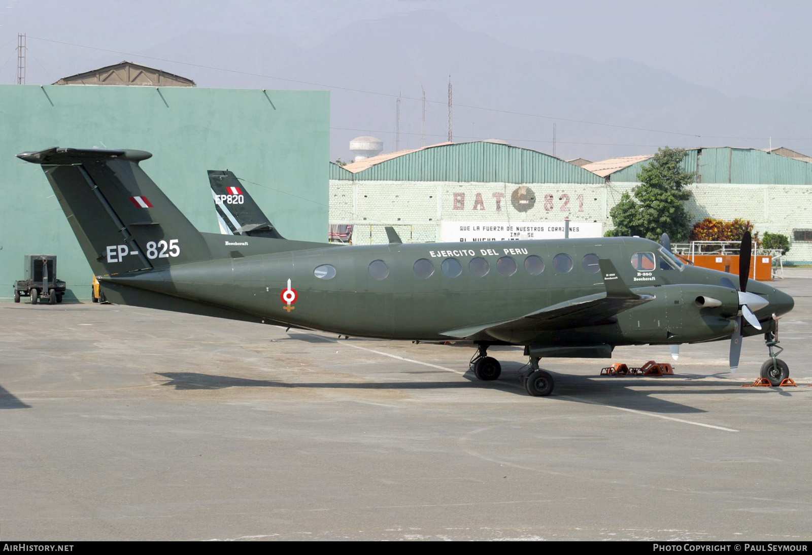 Aircraft Photo of EP-825 | Beech Super King Air 350 (B300) | Peru - Army | AirHistory.net #513877