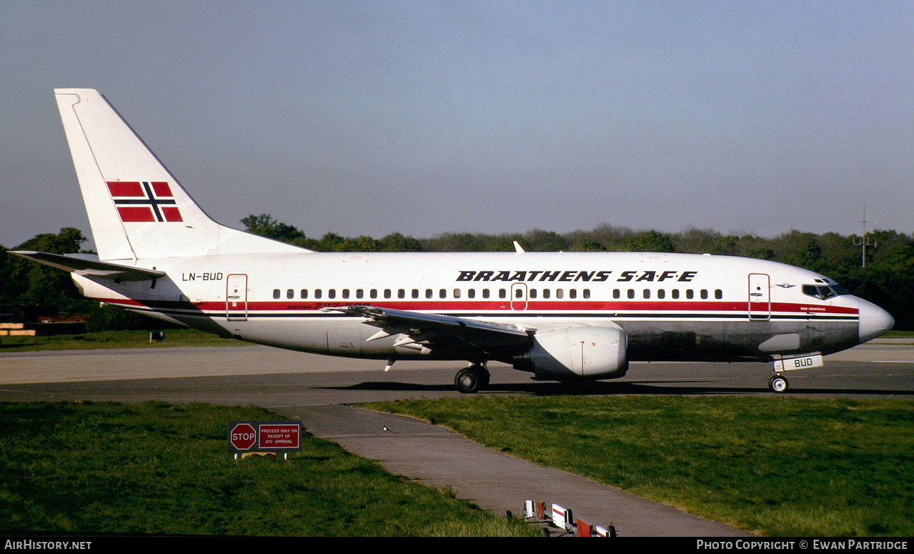 Aircraft Photo of LN-BUD | Boeing 737-505 | Braathens SAFE | AirHistory.net #513907