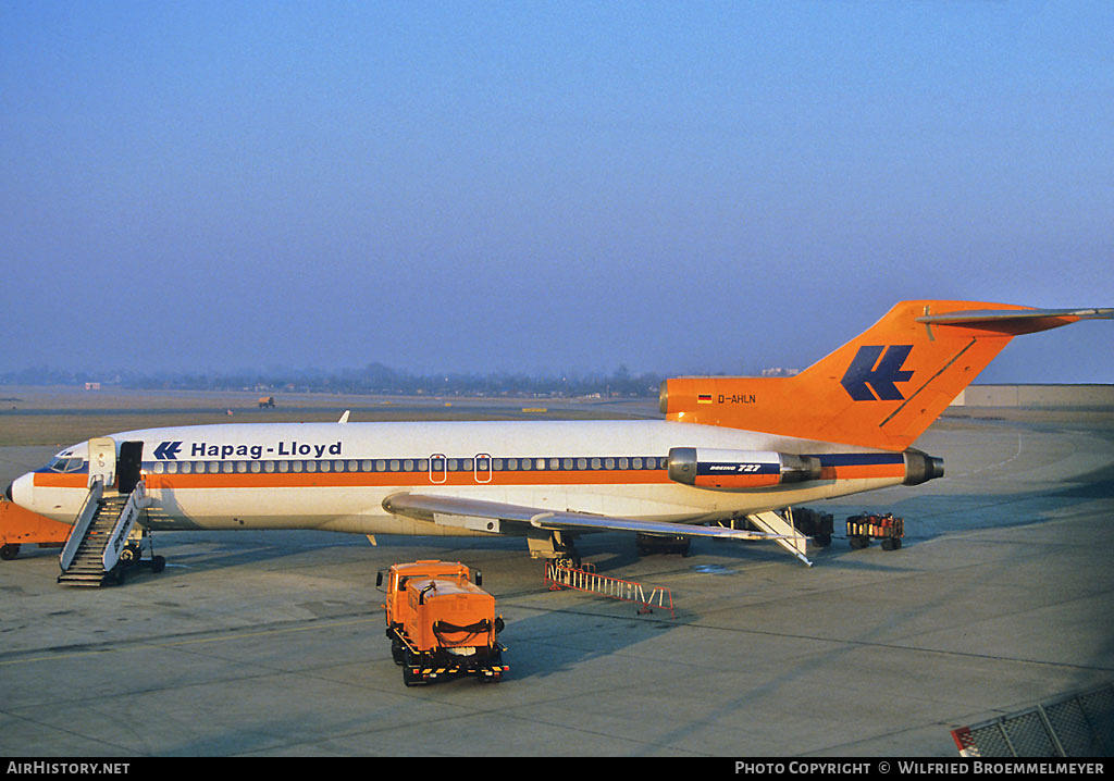 Aircraft Photo of D-AHLN | Boeing 727-81 | Hapag-Lloyd | AirHistory.net #513908