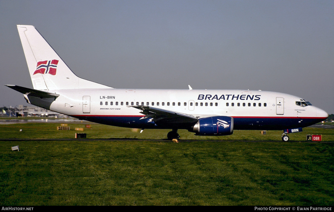Aircraft Photo of LN-BRN | Boeing 737-505 | Braathens | AirHistory.net #513920