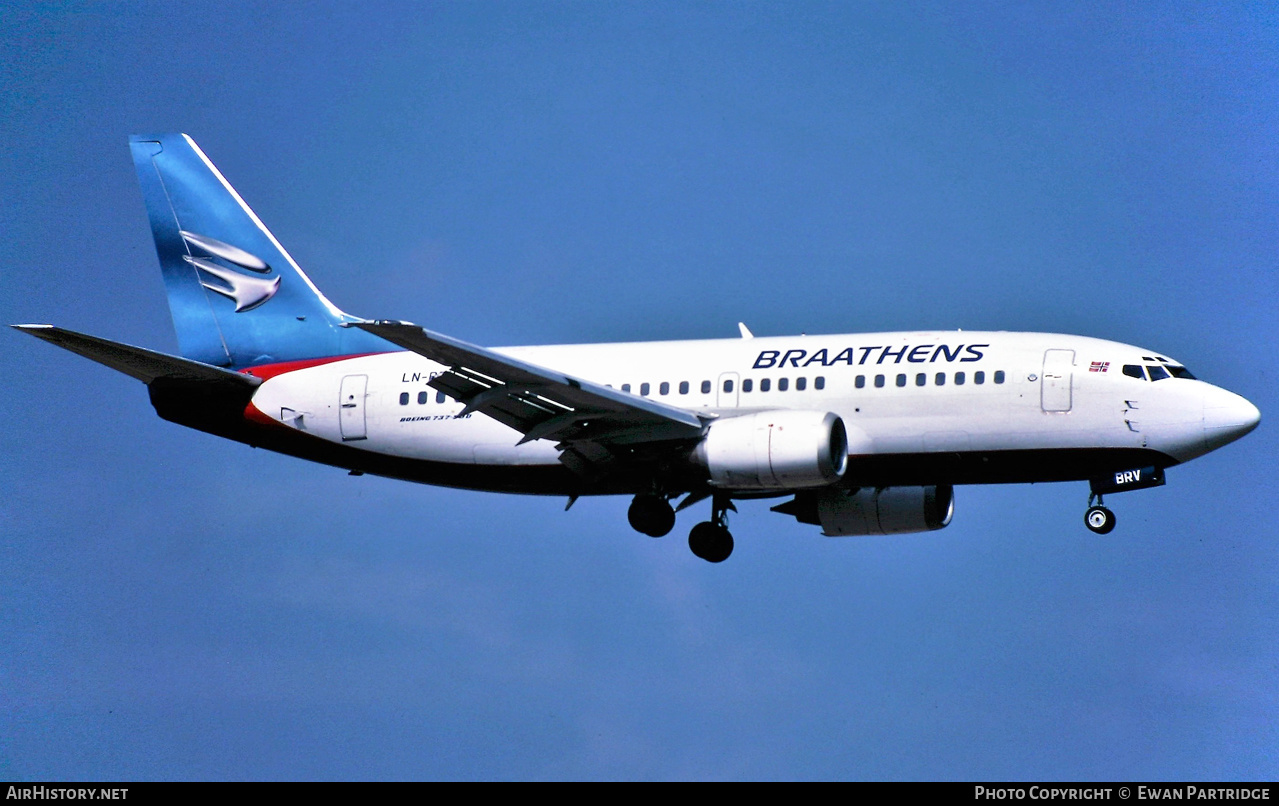 Aircraft Photo of LN-BRV | Boeing 737-505 | Braathens | AirHistory.net #513928