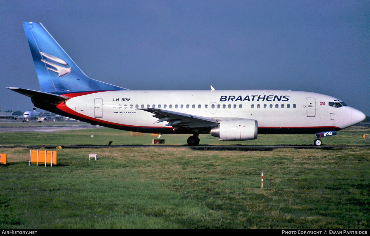 Aircraft Photo of LN-BRM | Boeing 737-505 | Braathens | AirHistory.net #513932