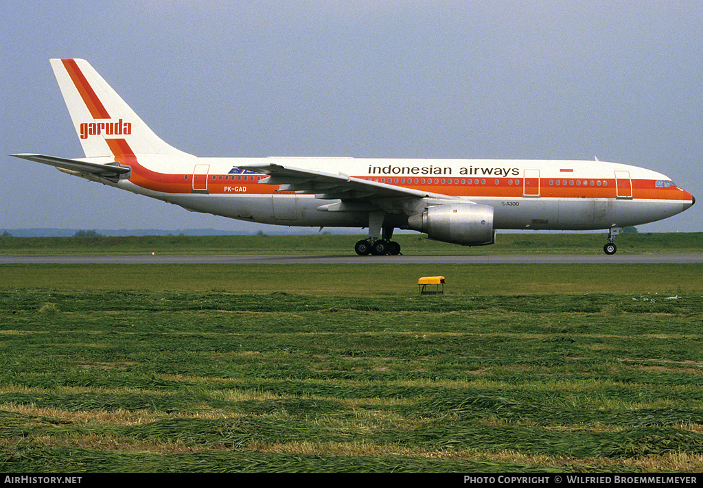 Aircraft Photo of PK-GAD | Airbus A300B4-220 | Garuda Indonesian Airways | AirHistory.net #513941