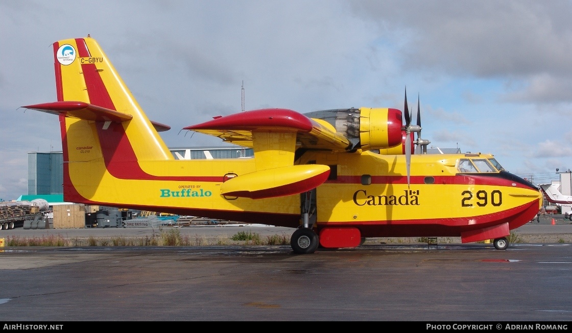Aircraft Photo of C-GBYU | Canadair CL-215-V (CL-215-1A10) | Buffalo Airways | AirHistory.net #513942