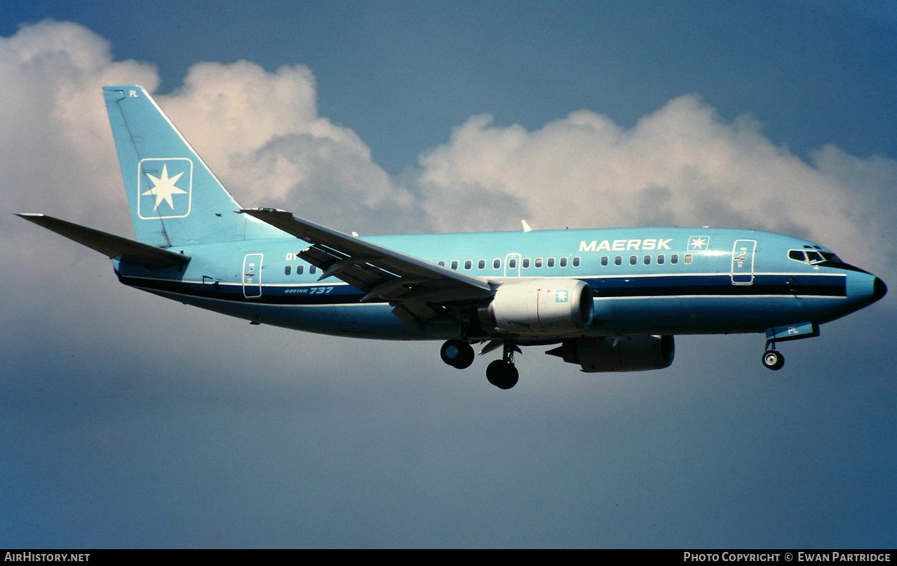Aircraft Photo of OY-APL | Boeing 737-5L9 | Maersk Air | AirHistory.net #513947