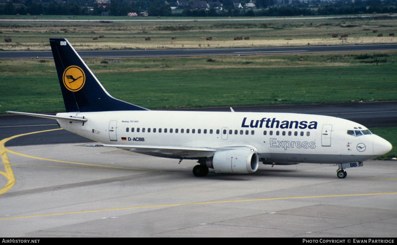 Aircraft Photo of D-ACBB | Boeing 737-505 | Lufthansa Express | AirHistory.net #513968