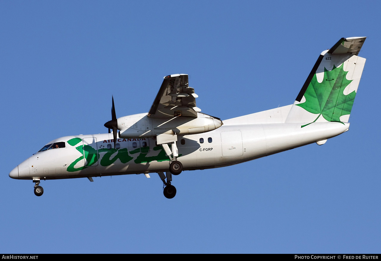 Aircraft Photo of C-FGRP | De Havilland Canada DHC-8-102 Dash 8 | Air Canada Jazz | AirHistory.net #513982