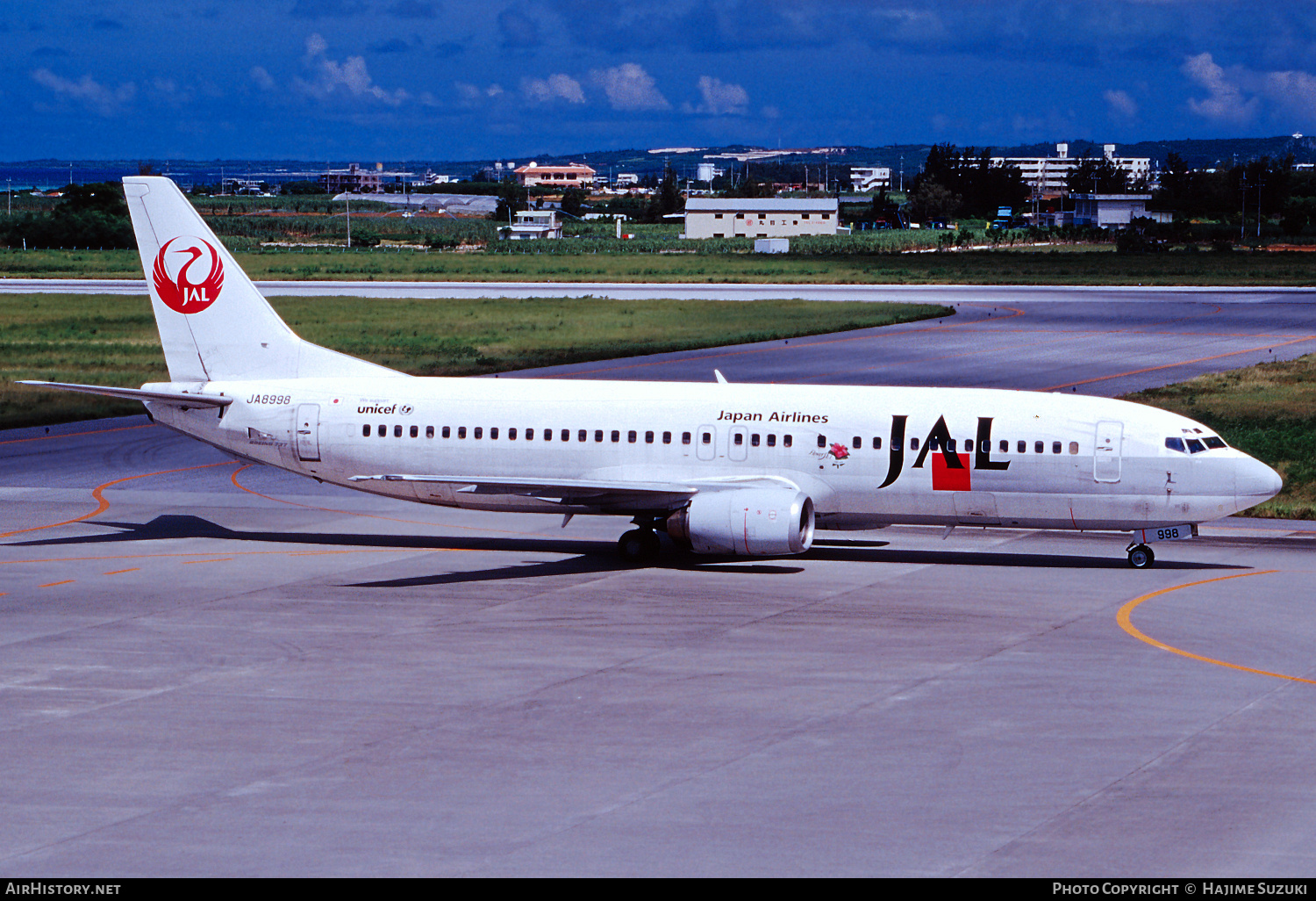 Aircraft Photo of JA8998 | Boeing 737-446 | Japan Airlines - JAL | AirHistory.net #514013