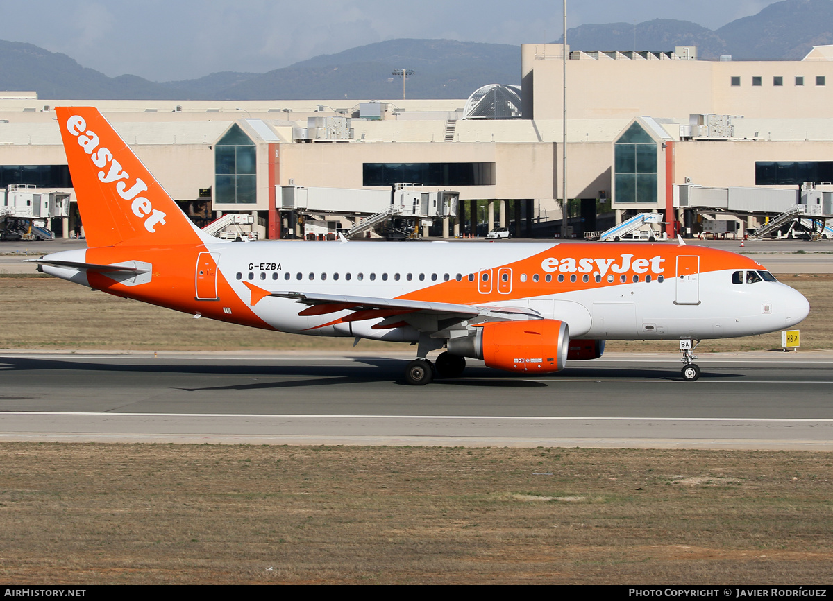 Aircraft Photo of G-EZBA | Airbus A319-111 | EasyJet | AirHistory.net #514015
