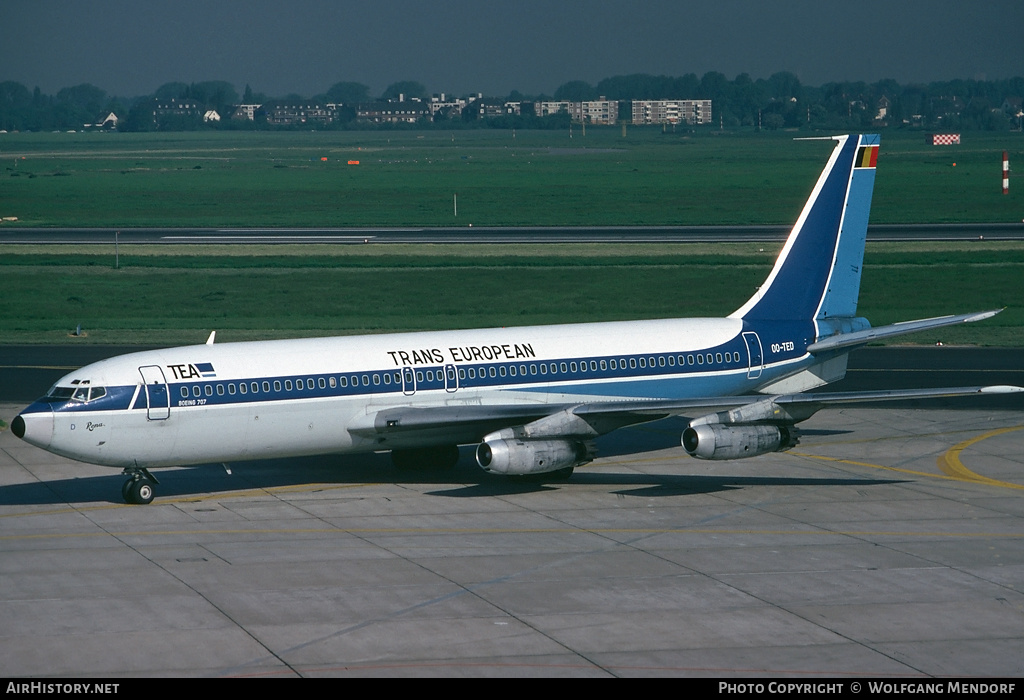 Aircraft Photo of OO-TED | Boeing 707-131 | TEA - Trans European Airways | AirHistory.net #514025