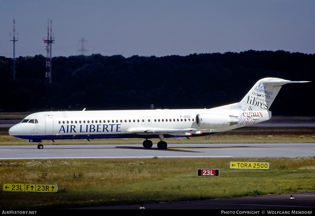 Aircraft Photo of F-GIOI | Fokker 100 (F28-0100) | Air Liberté | AirHistory.net #514048