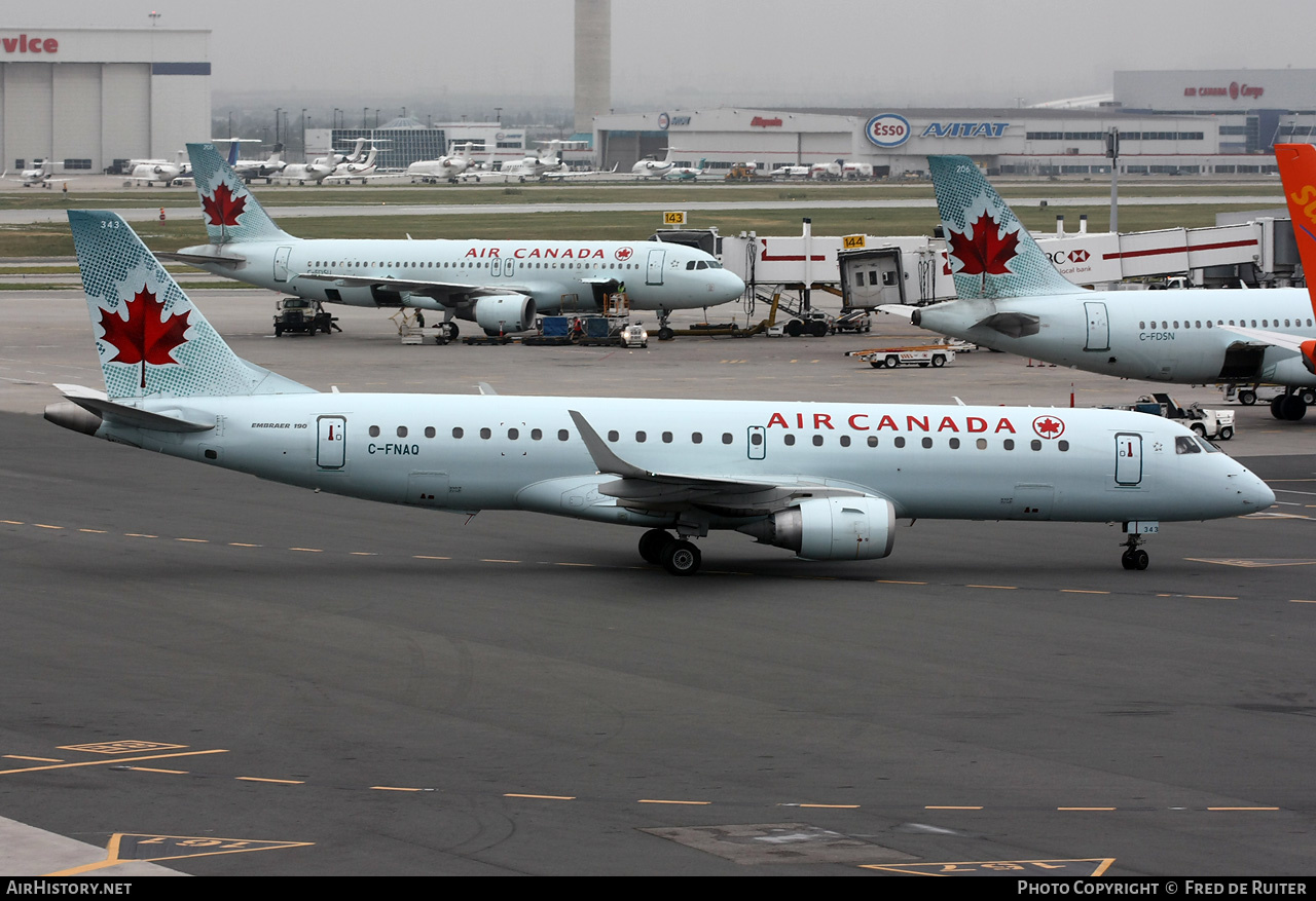 Aircraft Photo of C-FNAQ | Embraer 190AR (ERJ-190-100IGW) | Air Canada | AirHistory.net #514051