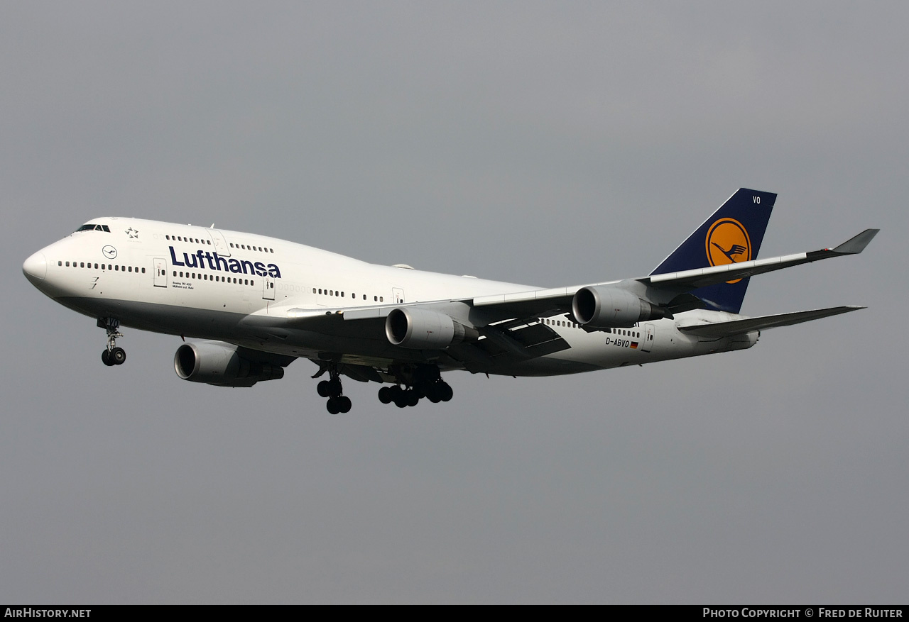 Aircraft Photo of D-ABVO | Boeing 747-430 | Lufthansa | AirHistory.net #514117