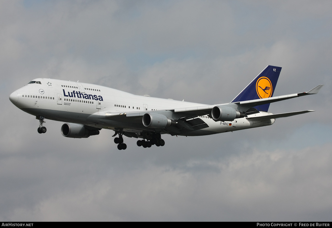 Aircraft Photo of D-ABVZ | Boeing 747-430 | Lufthansa | AirHistory.net #514149