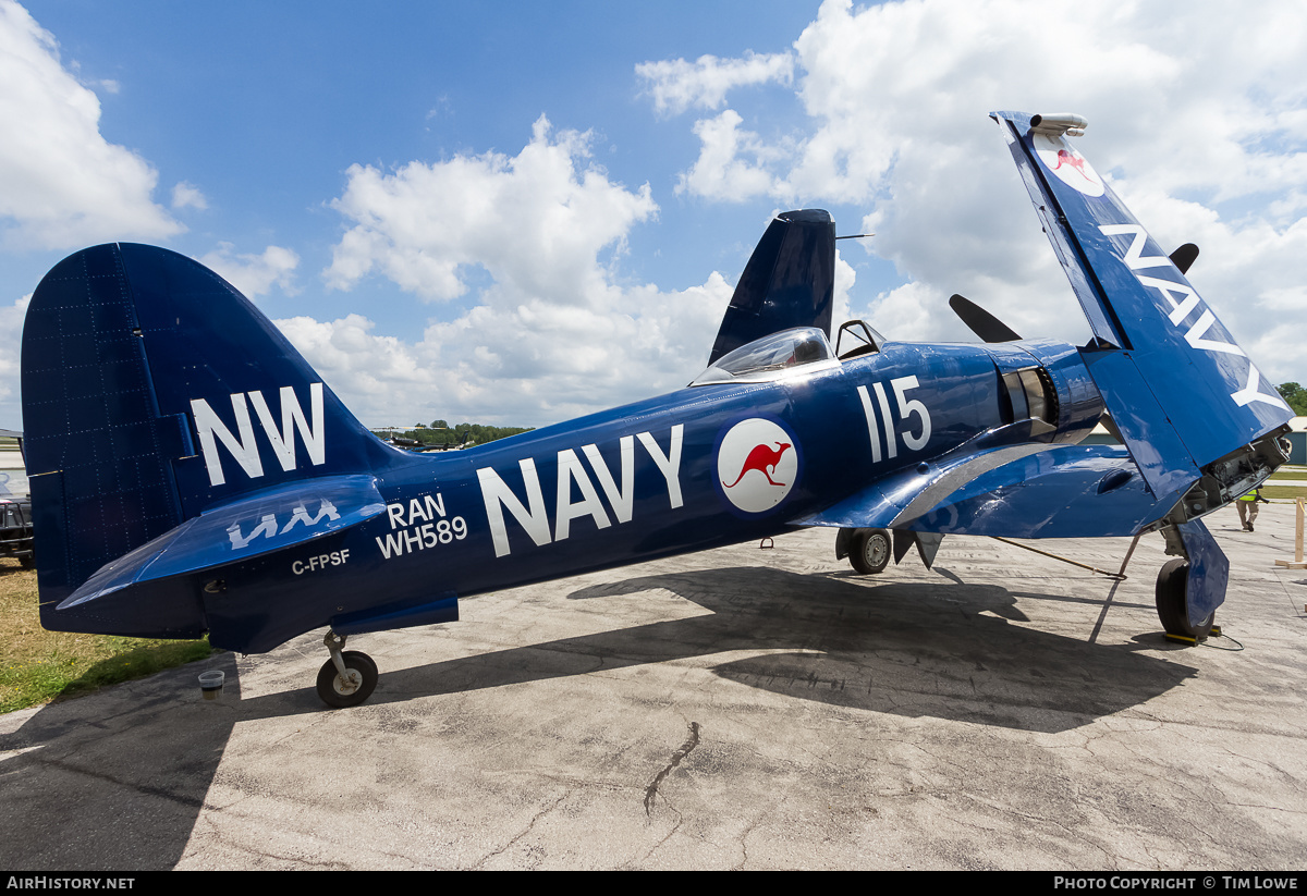 Aircraft Photo of C-FPSF / WH589 | Hawker Sea Fury FB11 | Australia - Navy | AirHistory.net #514152