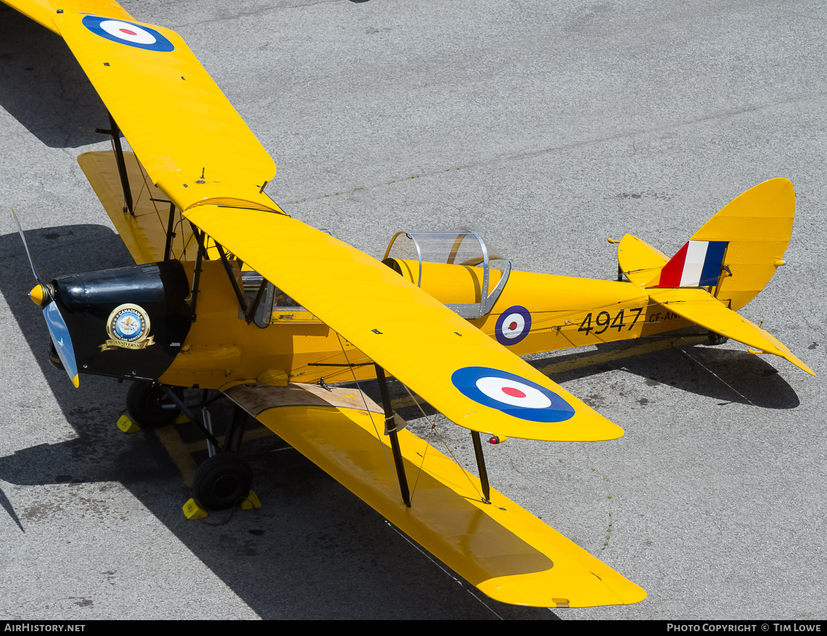Aircraft Photo of CF-ANN / 4947 | De Havilland D.H. 82C Tiger Moth | Canada - Air Force | AirHistory.net #514190