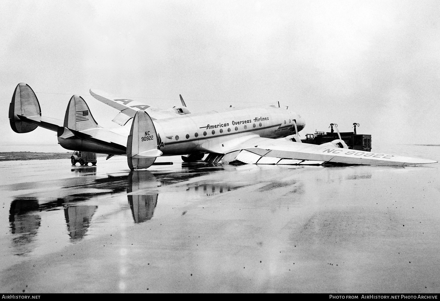 Aircraft Photo of NC90922 | Lockheed L-049 Constellation | American Overseas Airlines | AirHistory.net #514201