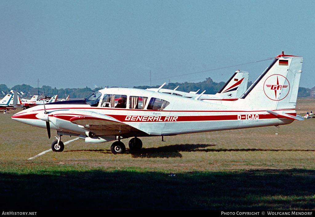 Aircraft Photo of D-ICAQ | Piper PA-23-250 Aztec | General Air | AirHistory.net #514210