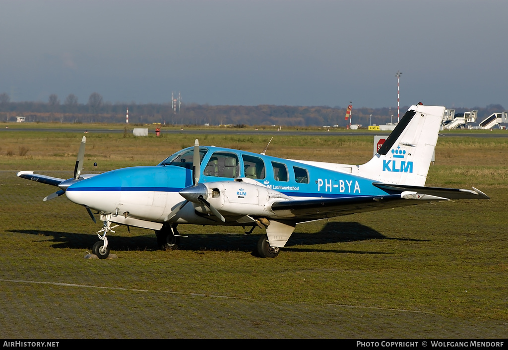 Aircraft Photo of PH-BYA | Beech 58 Baron | KLM Luchtvaartschool | AirHistory.net #514236