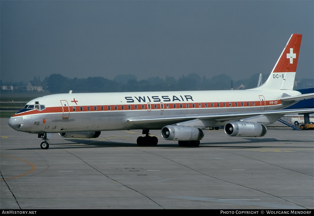 Aircraft Photo of HB-IDF | McDonnell Douglas DC-8-62 | Swissair | AirHistory.net #514243