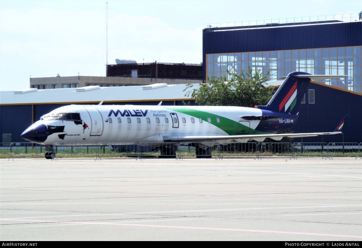 Aircraft Photo of HA-LNA | Bombardier CRJ-200ER (CL-600-2B19) | Malev Express | AirHistory.net #514252