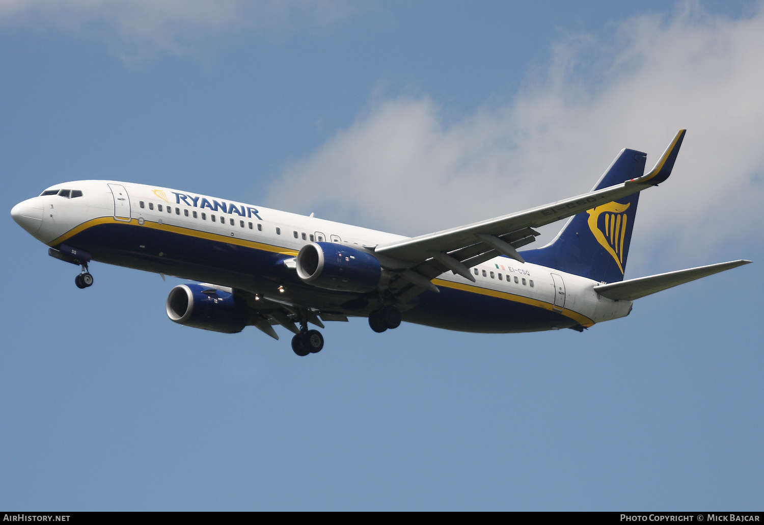 Aircraft Photo of EI-CSQ | Boeing 737-8AS | Ryanair | AirHistory.net #514291