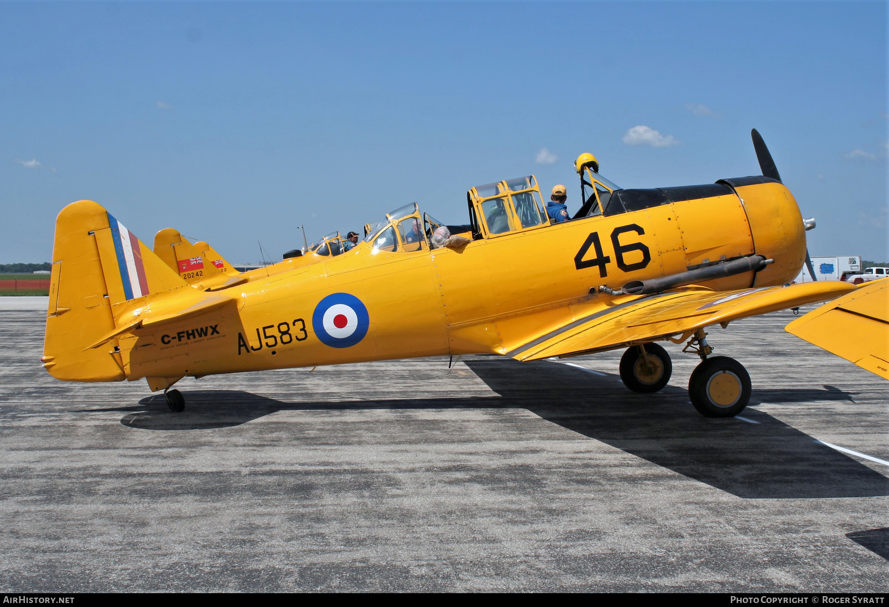 Aircraft Photo of C-FHWX / AJ583 | North American NA-66 Harvard II | UK - Air Force | AirHistory.net #514313