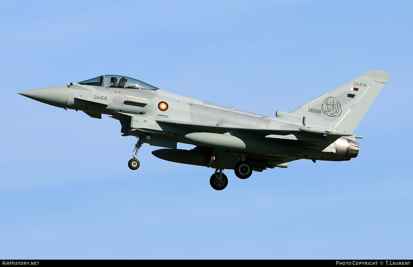 Aircraft Photo of QA408 / ZR509 | Eurofighter EF-2000 Typhoon FGR4 | Qatar - Air Force | AirHistory.net #514346