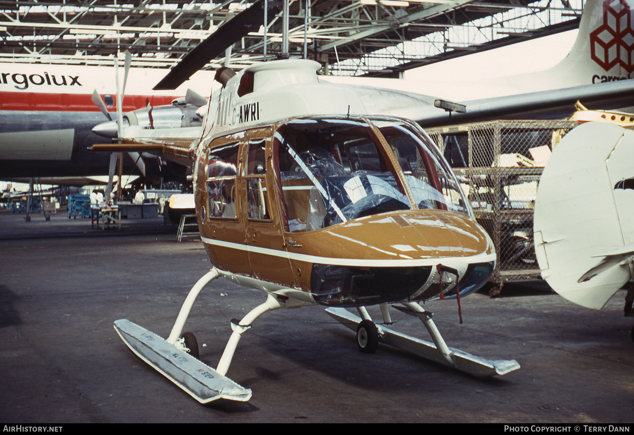 Aircraft Photo of G-AWRI | Bell 206A JetRanger | AirHistory.net #514415