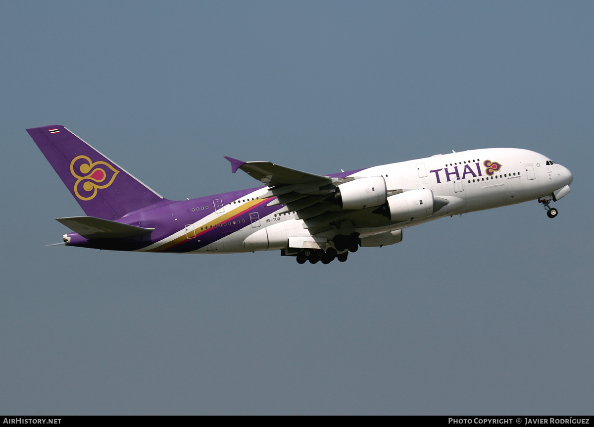 Aircraft Photo of HS-TUD | Airbus A380-841 | Thai Airways International | AirHistory.net #514449