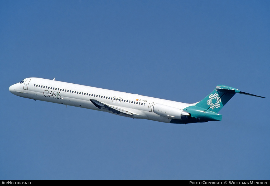 Aircraft Photo of EC-FEB | McDonnell Douglas MD-83 (DC-9-83) | Oasis International Airlines | AirHistory.net #514457