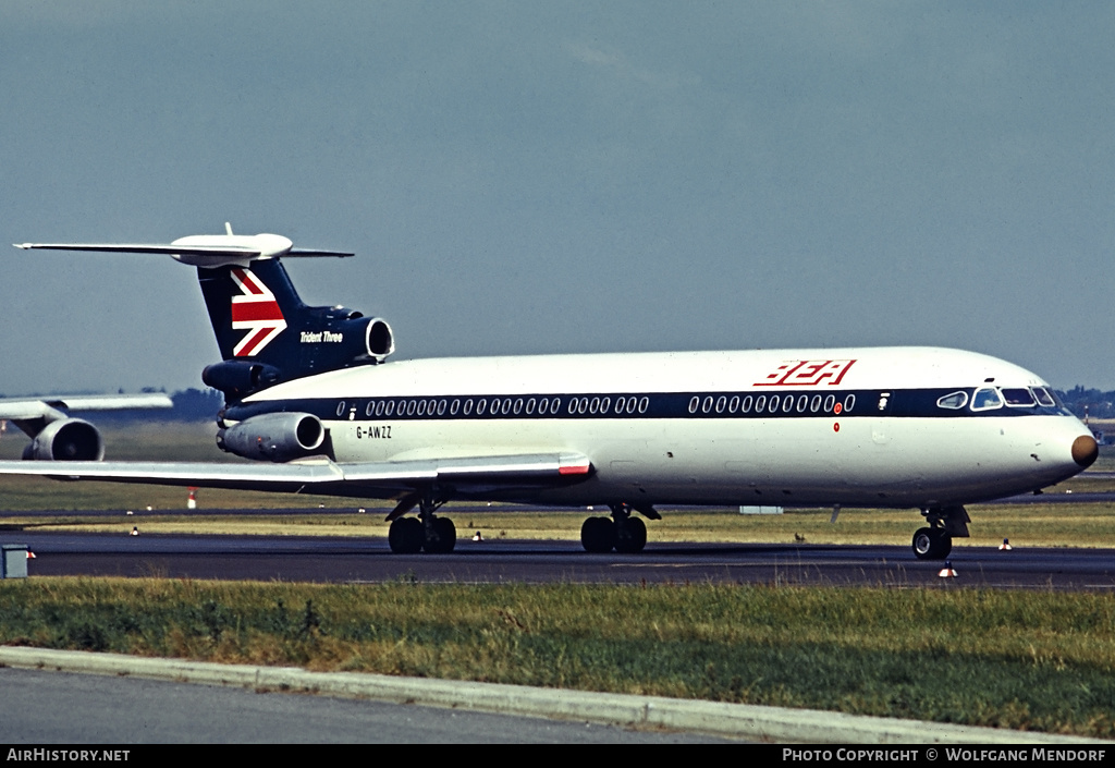 Aircraft Photo of G-AWZZ | Hawker Siddeley HS-121 Trident 3B | BEA - British European Airways | AirHistory.net #514480