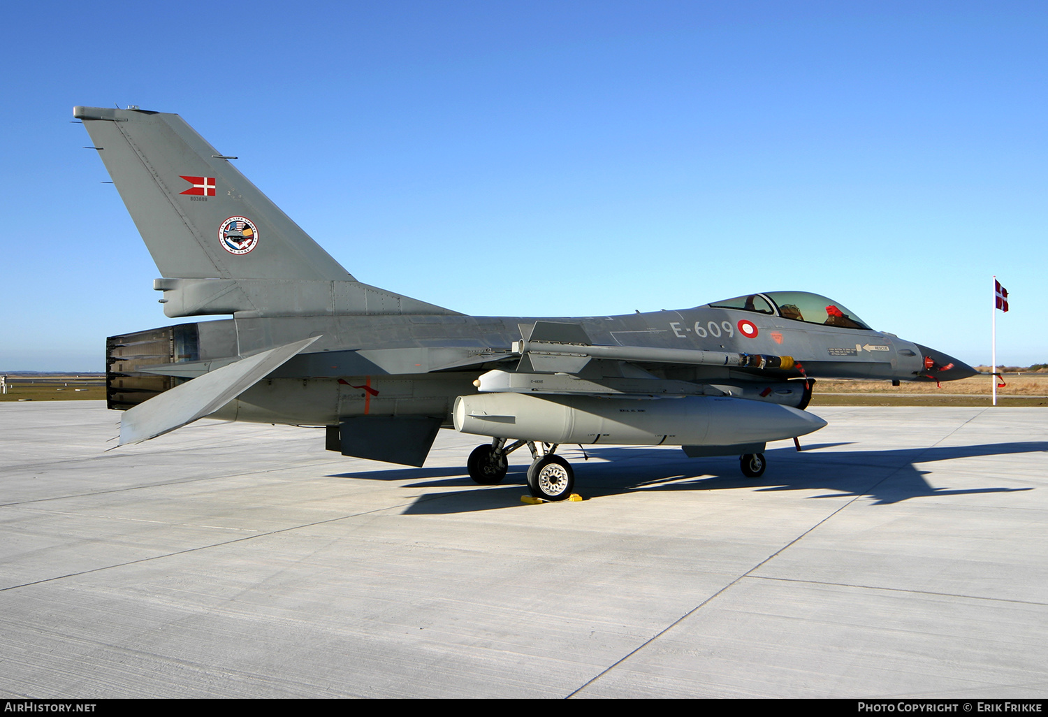 Aircraft Photo of E-609 | General Dynamics F-16AM Fighting Falcon | Denmark - Air Force | AirHistory.net #514501