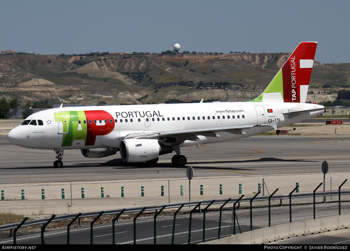 Aircraft Photo of CS-TTL | Airbus A319-111 | TAP Air Portugal | AirHistory.net #514514