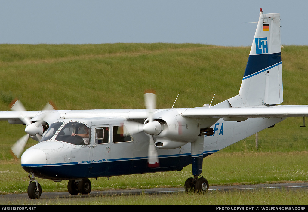 Aircraft Photo of D-ILFA | Pilatus Britten-Norman BN-2B-26 Islander | LFH - Luftverkehr Friesland Harle | AirHistory.net #514553