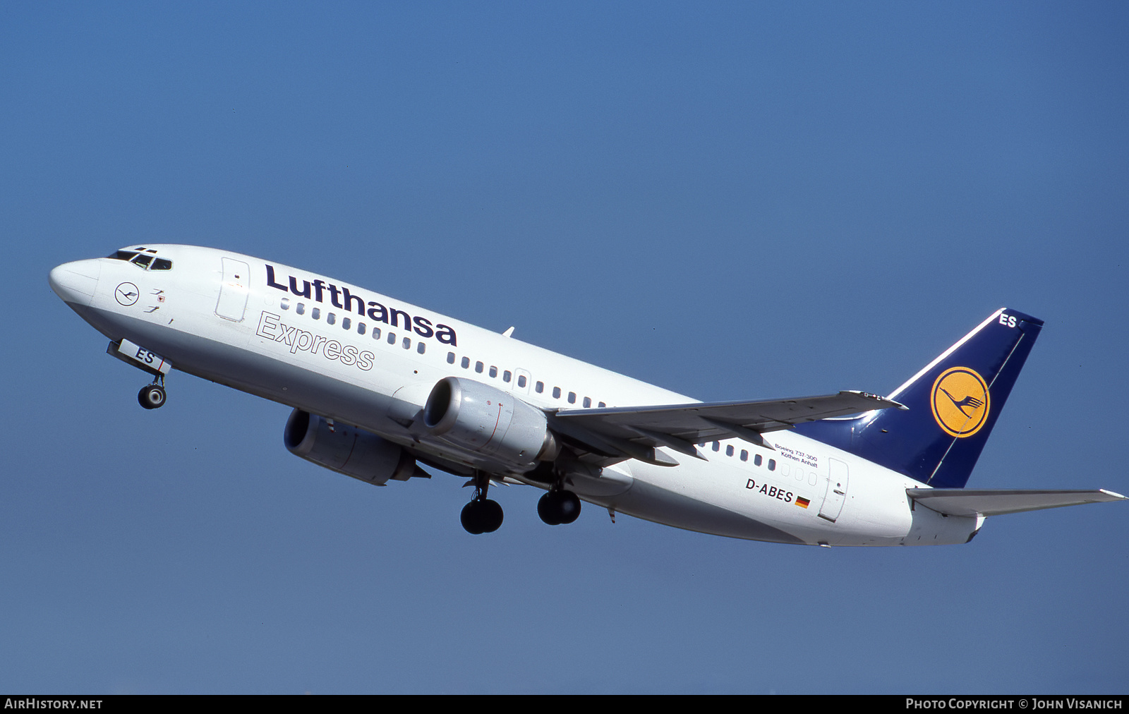 Aircraft Photo of D-ABES | Boeing 737-330 | Lufthansa Express | AirHistory.net #514584