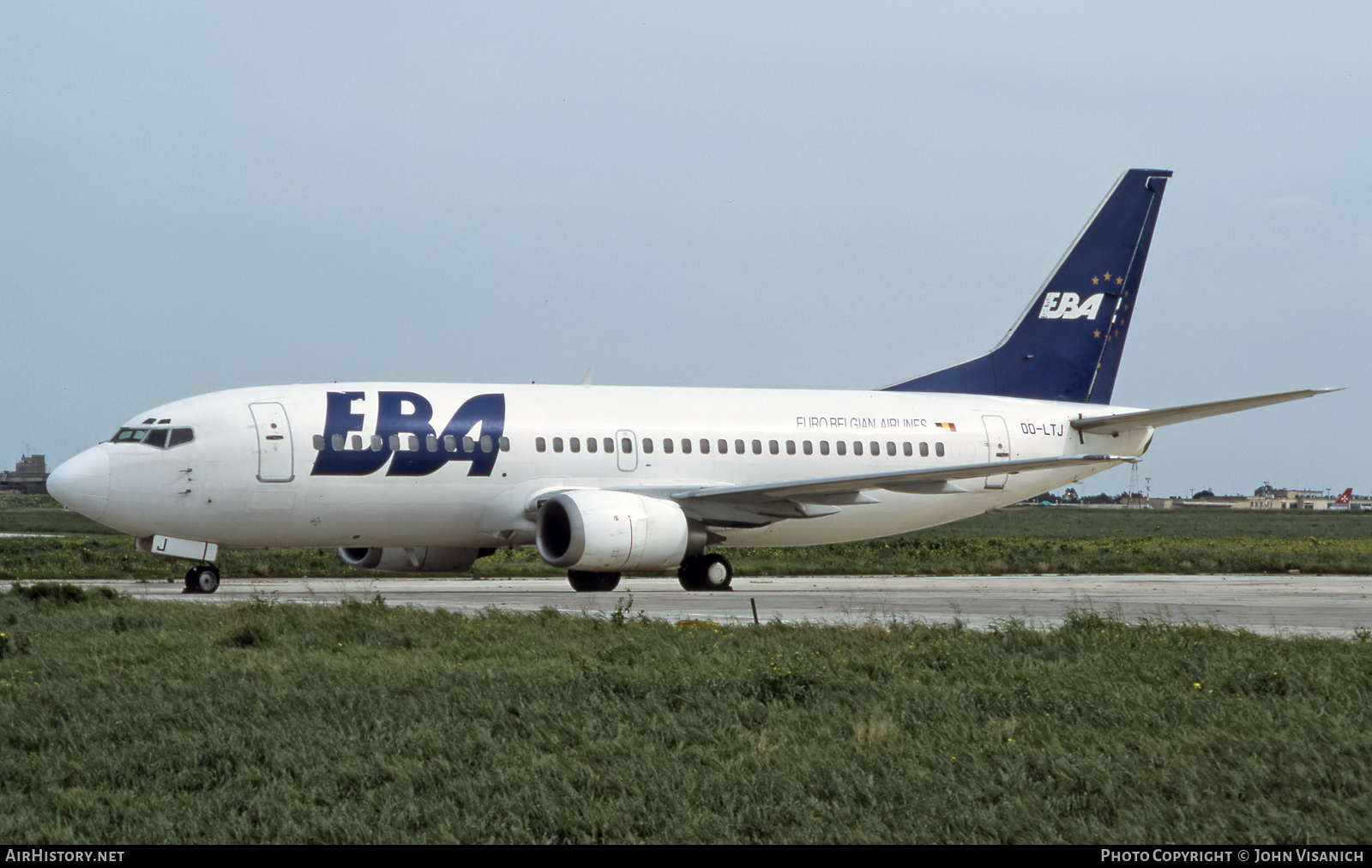 Aircraft Photo of OO-LTJ | Boeing 737-3M8 | EBA - Eurobelgian Airlines | AirHistory.net #514589