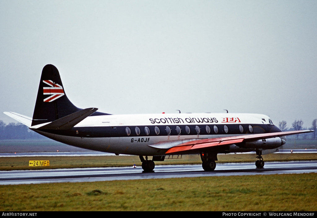 Aircraft Photo of G-AOJF | Vickers 802 Viscount | BEA Scottish Airways - British European Airways | AirHistory.net #514591