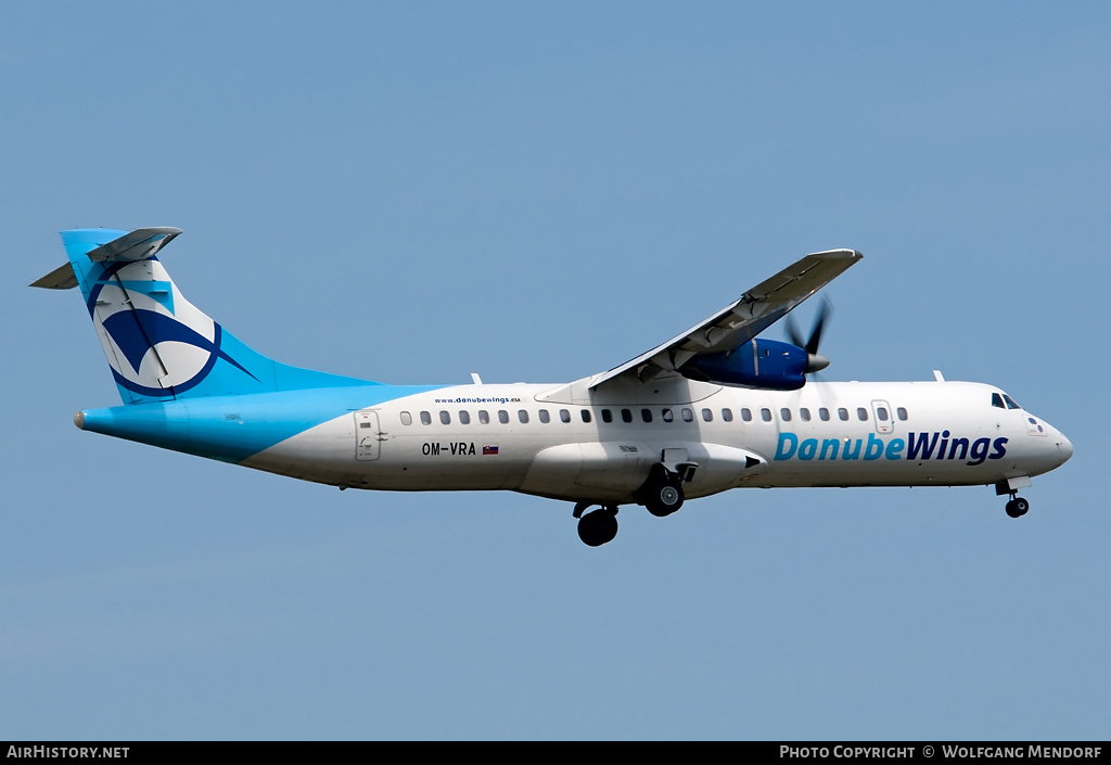 Aircraft Photo of OM-VRA | ATR ATR-72-202 | Danube Wings | AirHistory.net #514592