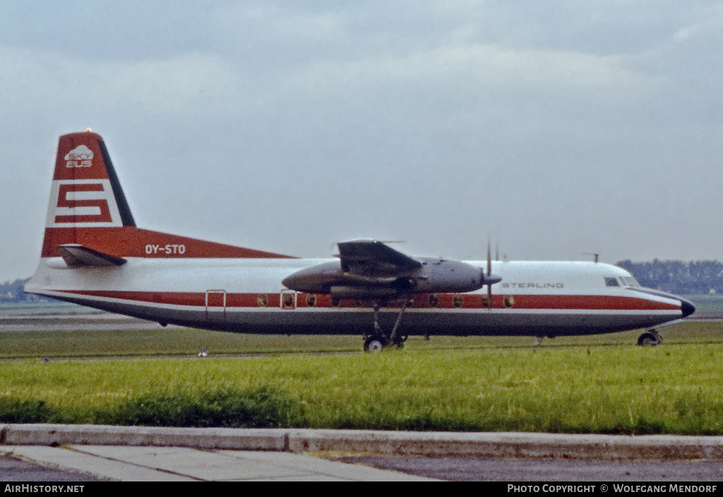 Aircraft Photo of OY-STO | Fokker F27-500 Friendship | Sterling Airways | AirHistory.net #514597