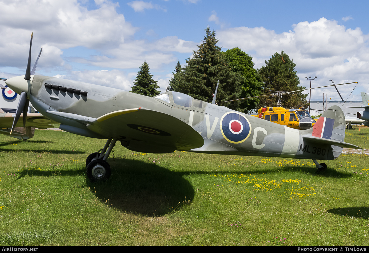 Aircraft Photo of ML380 | Supermarine Spitfire (replica) | UK - Air Force | AirHistory.net #514647