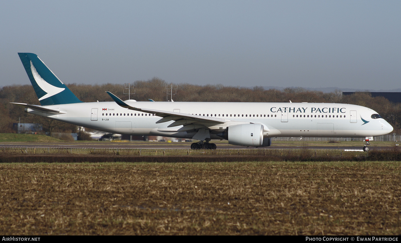 Aircraft Photo of B-LQA | Airbus A350-941 | Cathay Pacific Airways | AirHistory.net #514685