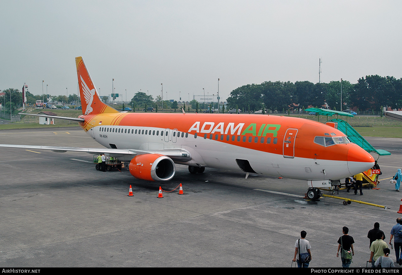 Aircraft Photo of PK-KKH | Boeing 737-4Q8 | AdamAir | AirHistory.net #514687