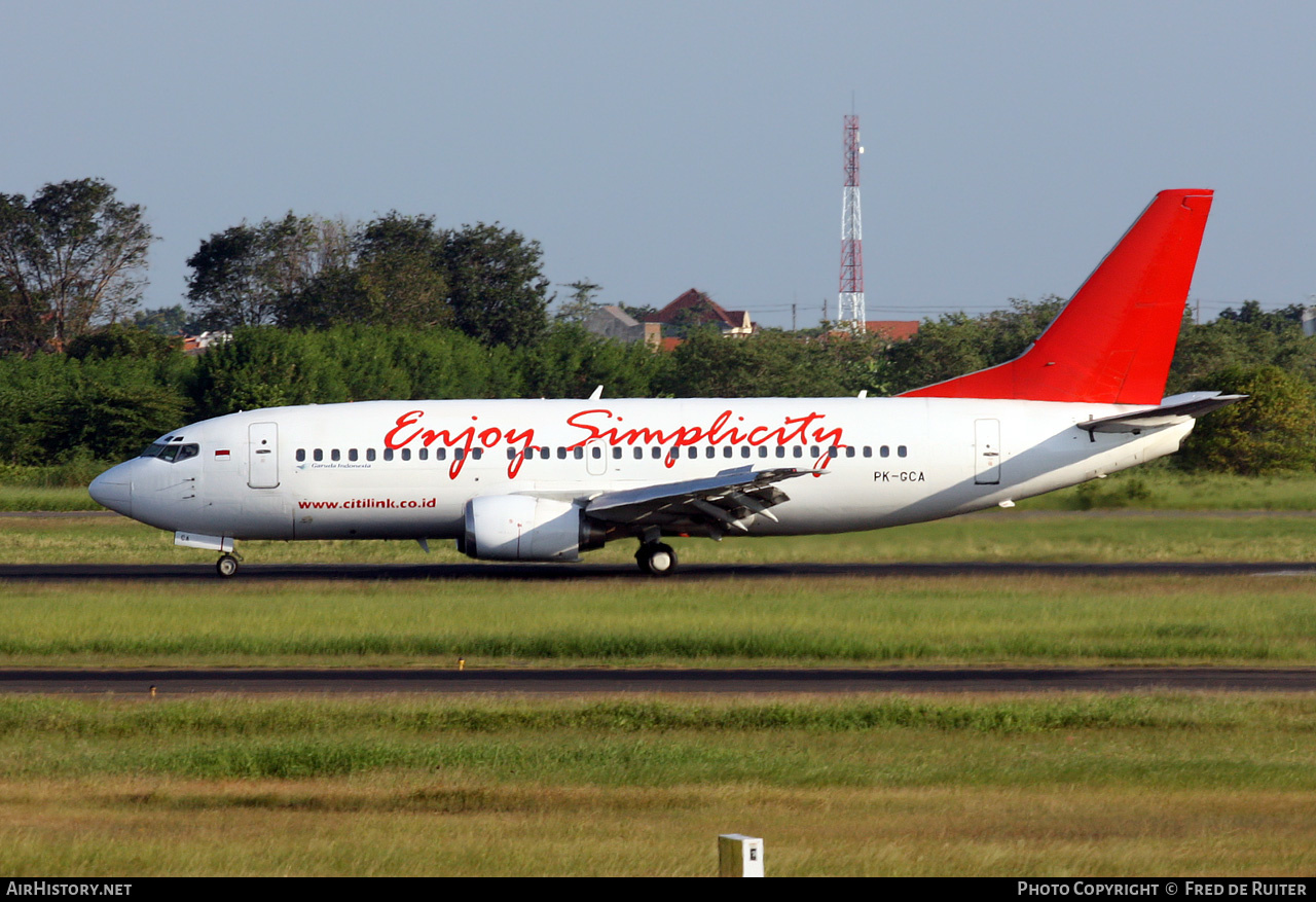 Aircraft Photo of PK-GCA | Boeing 737-3L9 | Citilink | AirHistory.net #514700
