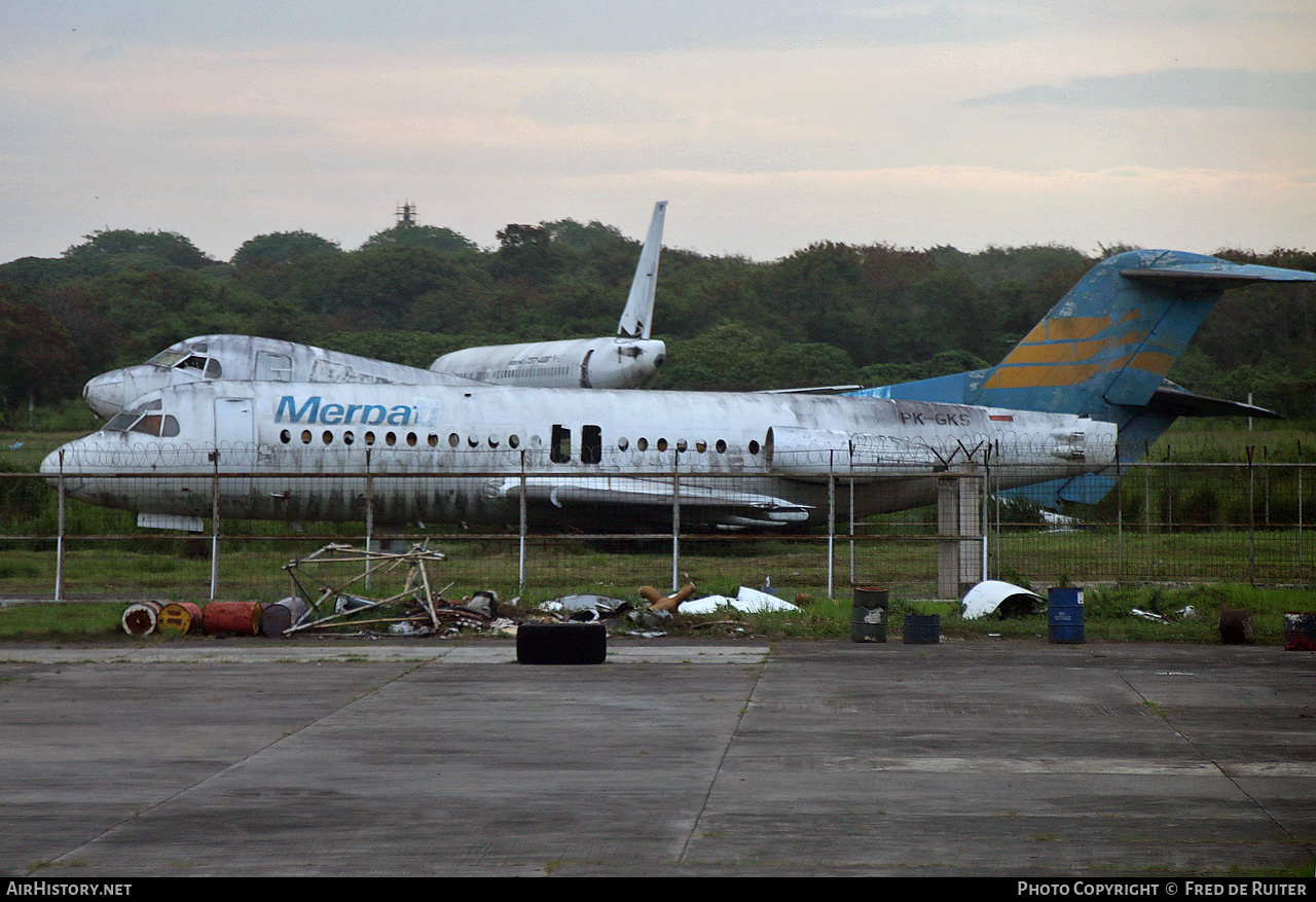 Aircraft Photo of PK-GKS | Fokker F28-4000 Fellowship | Merpati Nusantara Airlines | AirHistory.net #514722