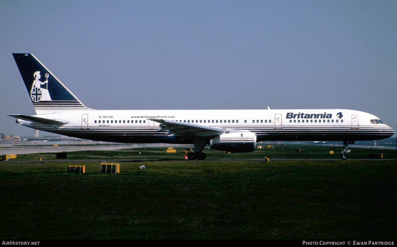 Aircraft Photo of G-BYAK | Boeing 757-204 | Britannia Airways | AirHistory.net #514773